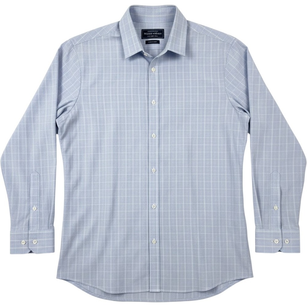 Mizzen+Main Leeward Blue Label‎ XX-Large Trim Fit Plaid Dress Shirt